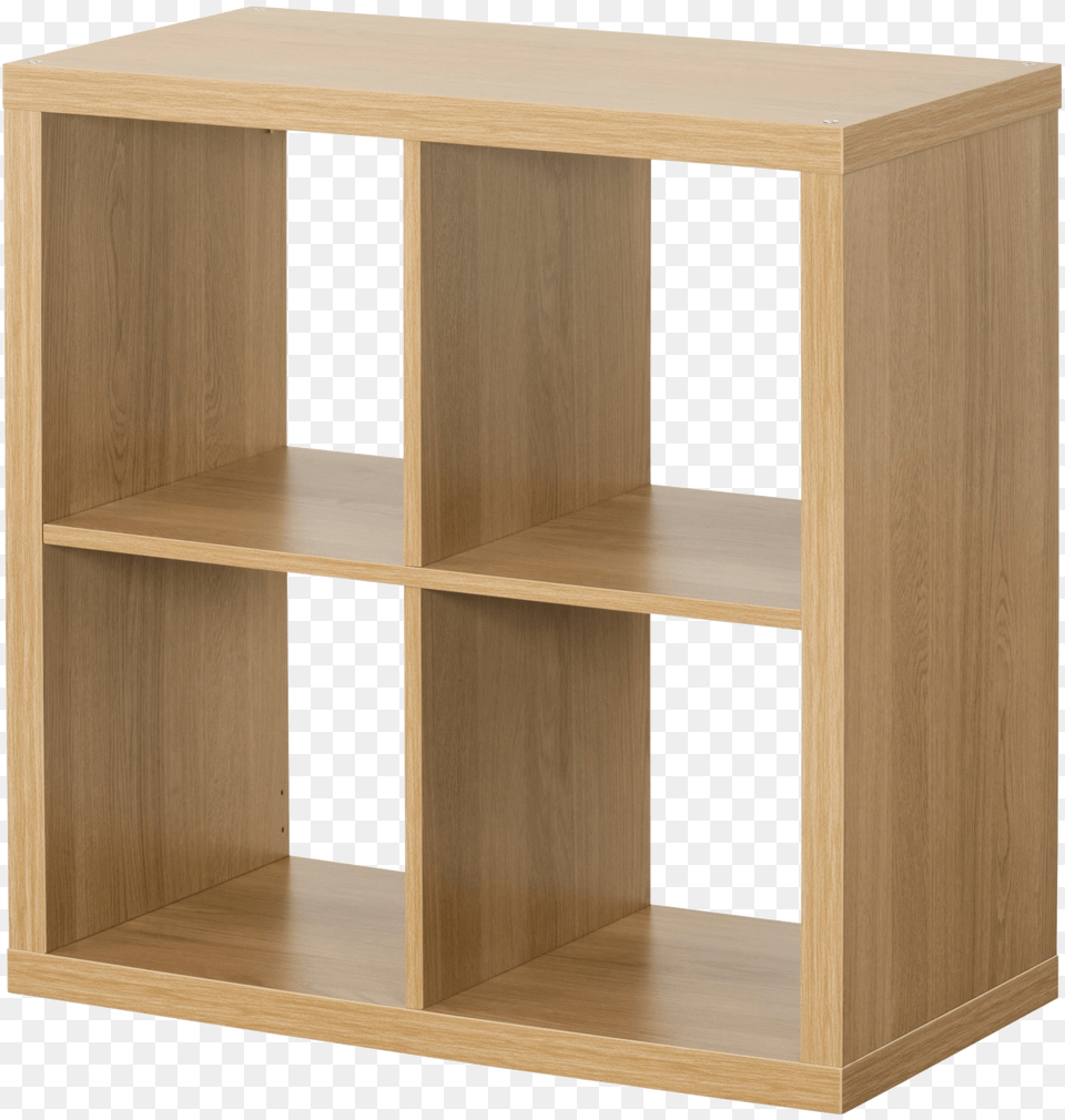 Ikea Kallax Oak Effect, Plywood, Shelf, Wood, Furniture Png
