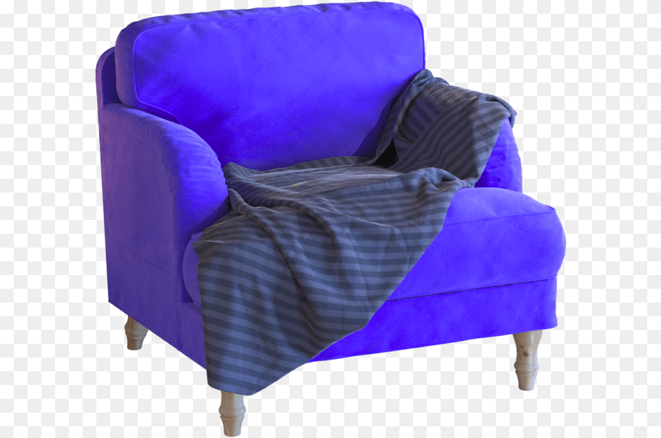 Ikea Stocksund Armchair 3d Model Blanket Club Chair, Furniture Free Transparent Png