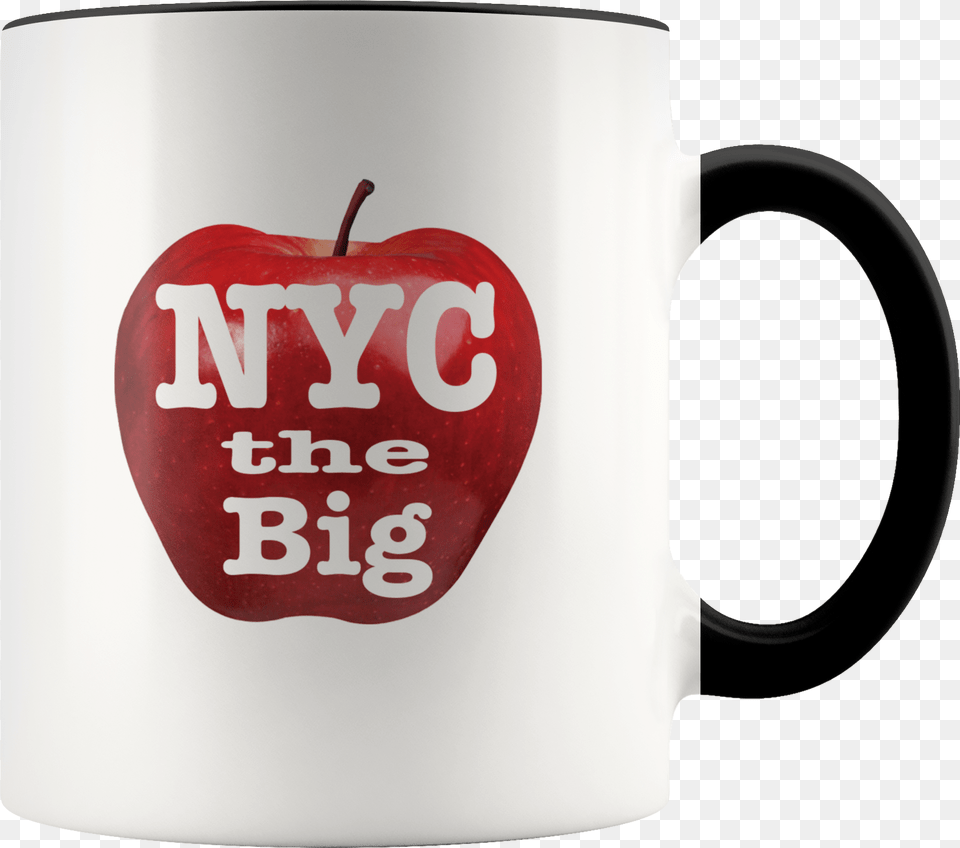 Ikky Nyc The Big Apple Accent Mug 11ozdata Zoom, Cup, Food, Fruit, Plant Png