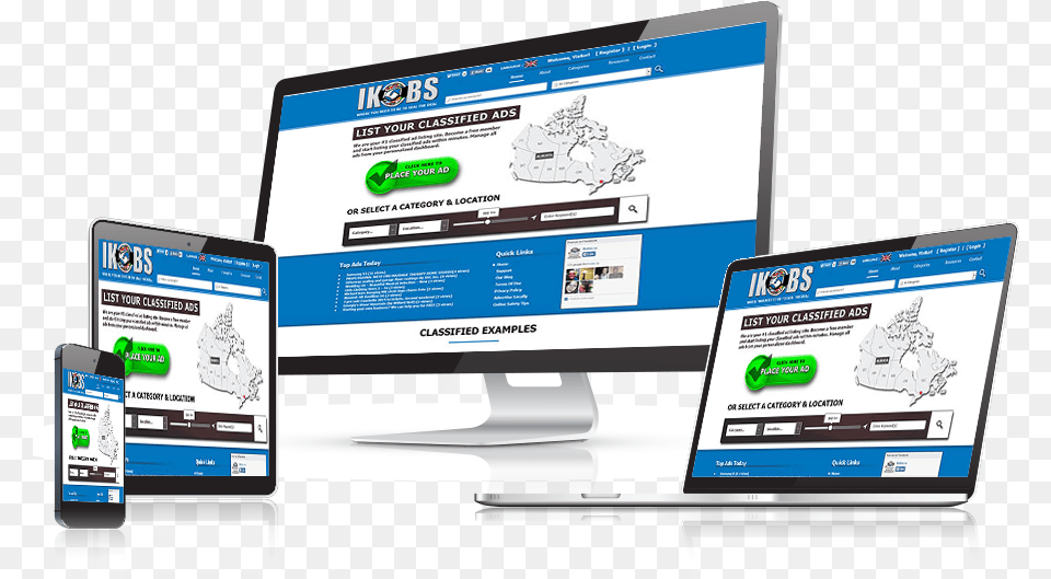 Ikobs Classified Ads Website Design Online Advertising, Computer Hardware, Electronics, Hardware, Monitor Free Png Download