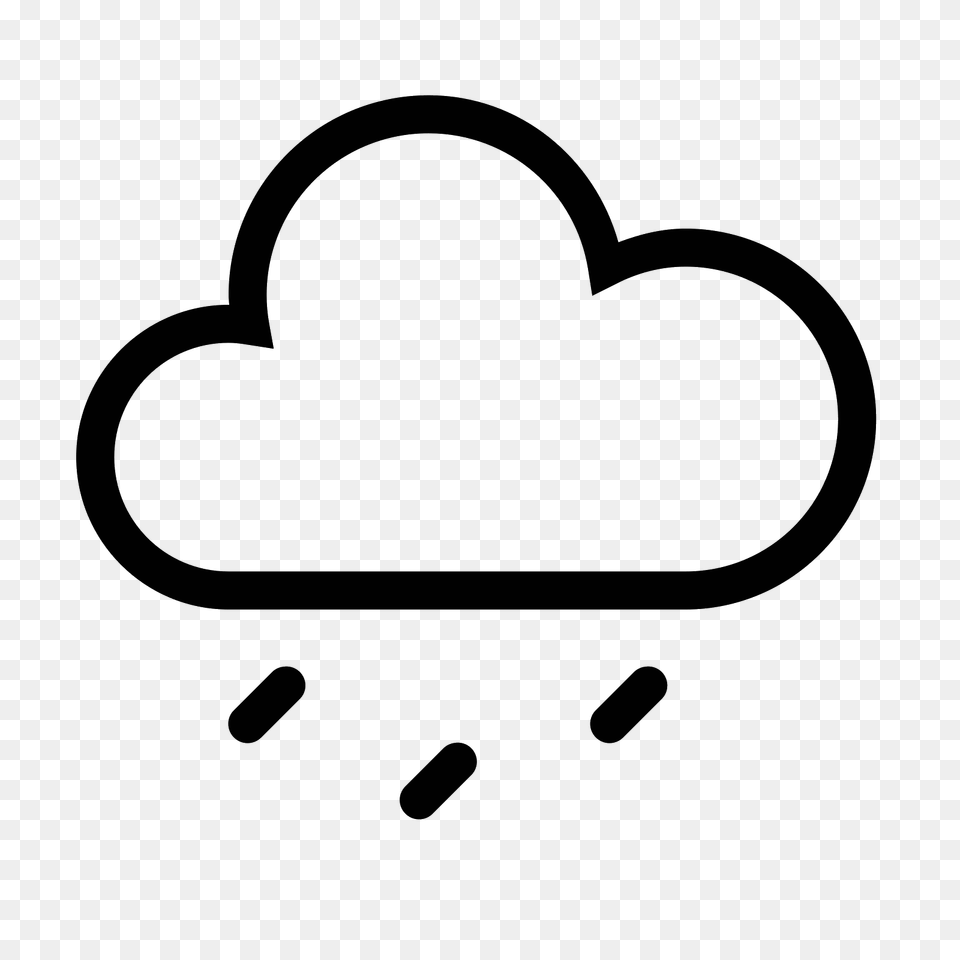 Ikonka Rain Cloud, Gray Free Png