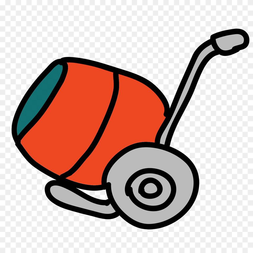 Ikonka Red Cement Mixer, Grass, Plant, Device, Lawn Free Transparent Png