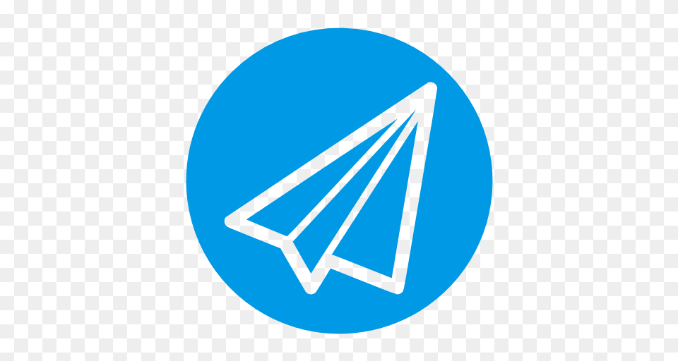 Ikonka Telegram, Triangle, Disk Png