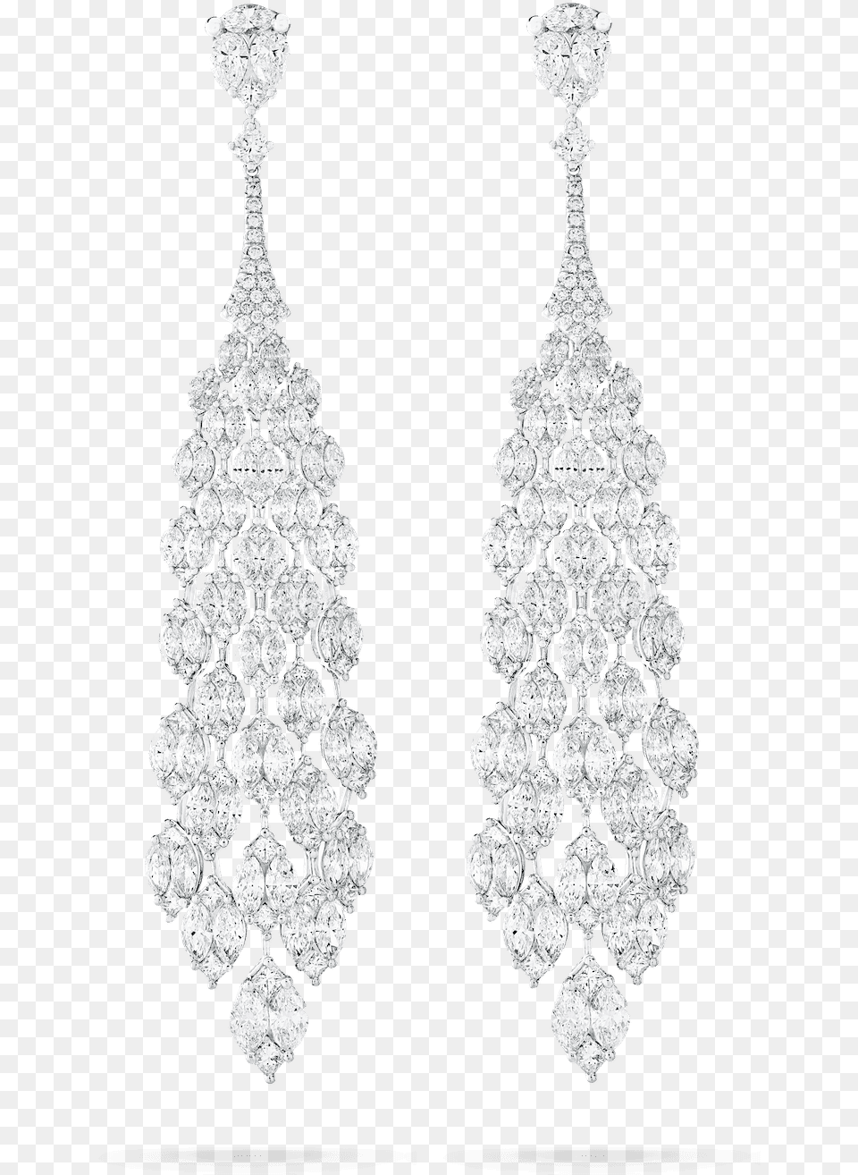 Il 09 020 01 Illusion Earrings Copy Silver Drag Earrings, Accessories, Earring, Jewelry, Diamond Free Transparent Png
