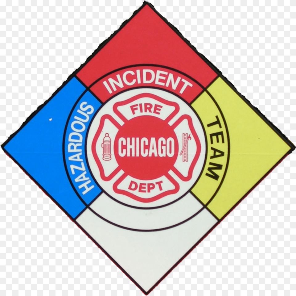 Il Chicago Fire Department Hazmat Chicago Fire Department, Logo, Emblem, Symbol, Sticker Free Png Download