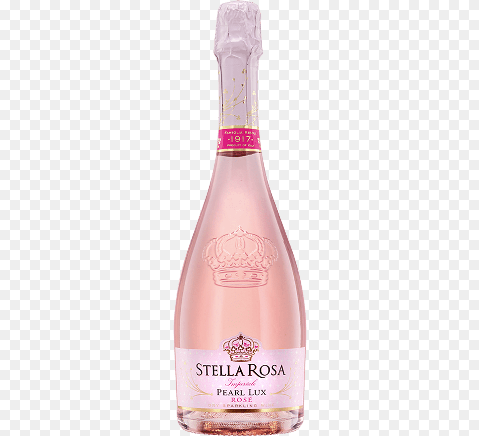 Il Conte D39alba Moscato Rose Stella Rosa Imperiale, Alcohol, Beverage, Bottle, Food Free Png
