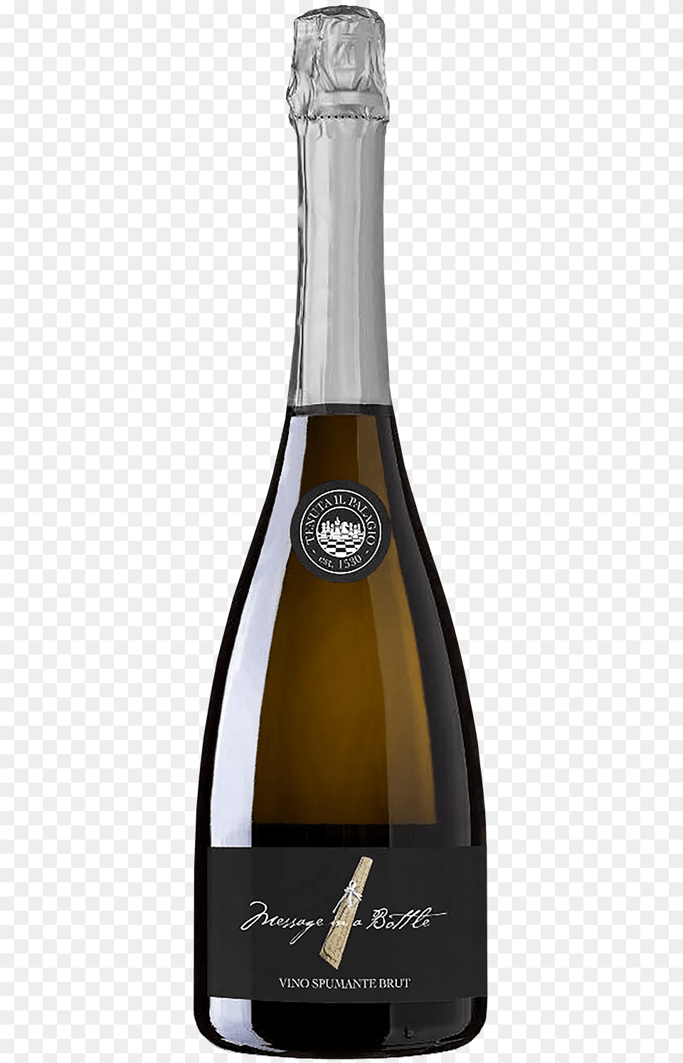 Il Palagio Message In A Bottle Bianco Spumante I Beer, Alcohol, Beverage, Wine, Liquor Free Png
