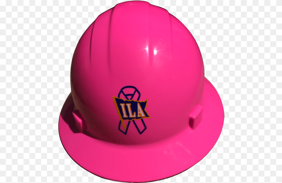 Ila Ribbon Pink Out Awareness Hard Hat Hard Hat, Clothing, Hardhat, Helmet Free Png Download