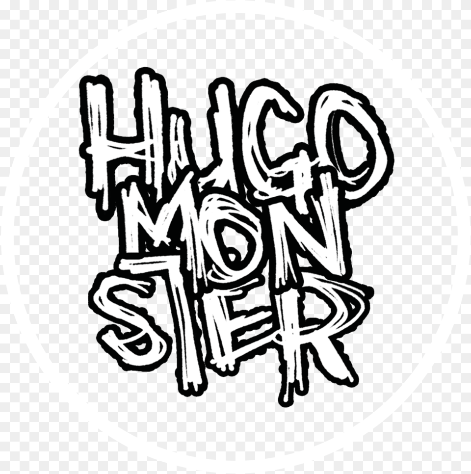 Ill Hugo Monster Calligraphy, Text, Handwriting Png Image