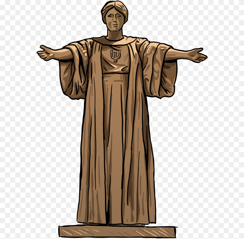 Illinois Alma Mater Drawing Statue, Fashion, Adult, Person, People Png Image