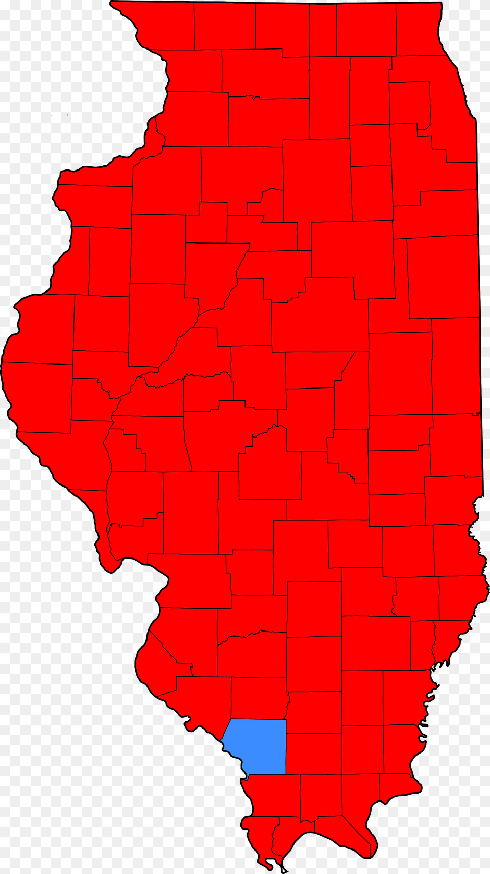 Illinois Pres Election Map 1972 Illinois Map Blue, Chart, Leaf, Plant, Plot Free Png