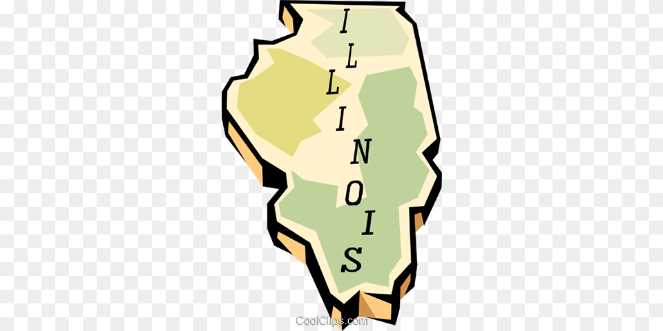 Illinois State Map Royalty Vector Clip Art Illustration, Ammunition, Grenade, Weapon, Chart Free Transparent Png