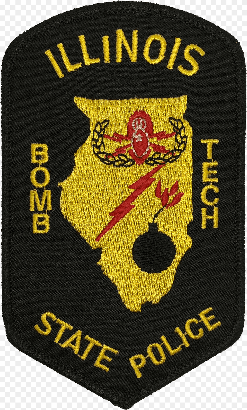 Illinois State Police Shoulder Patch Bomb Tech Chicago Love, Badge, Logo, Symbol, Accessories Png