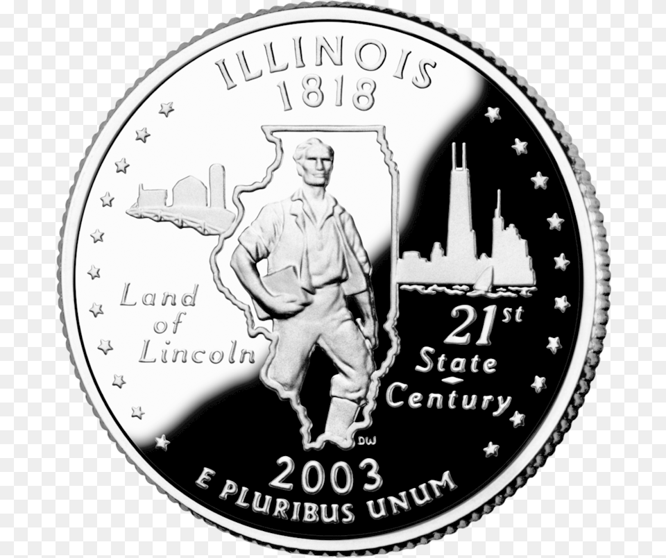 Illinois State Quarters Louisiana State Quarter 2002, Adult, Male, Man, Person Png