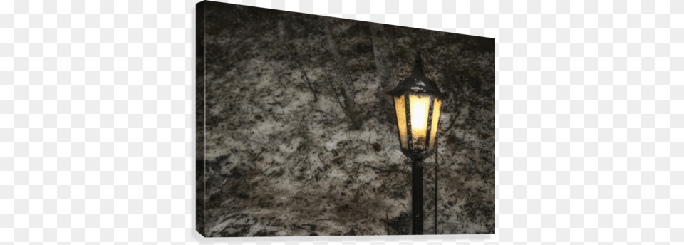 Illuminated Lamp Post Against A Stone Wall Posterazzi Illuminated Lamp Post Against, Lamp Post Png