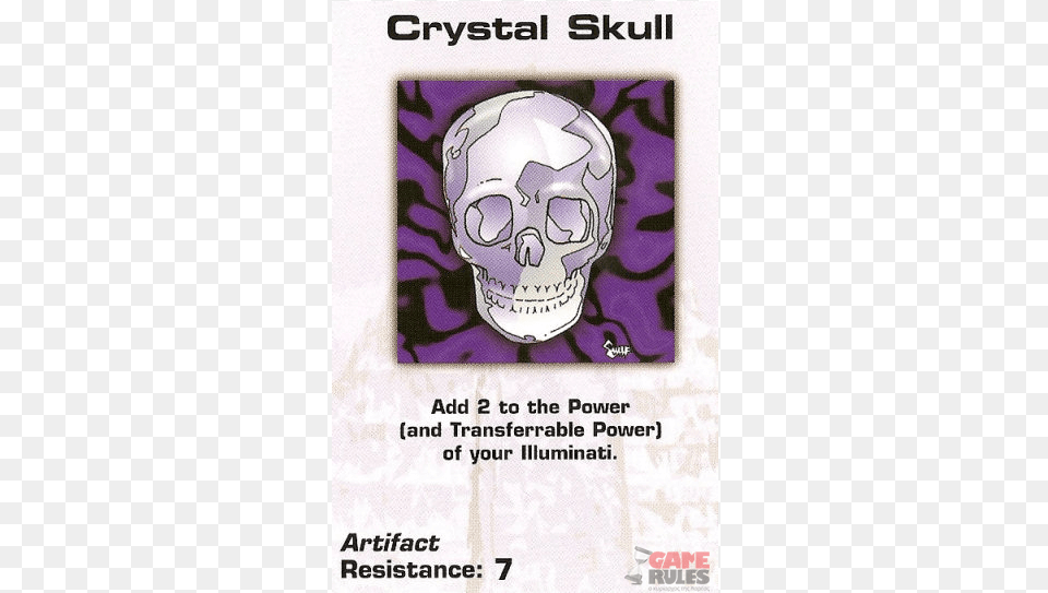Illuminati Card Game Crystal Skull, Advertisement, Poster, Purple, Baby Free Png