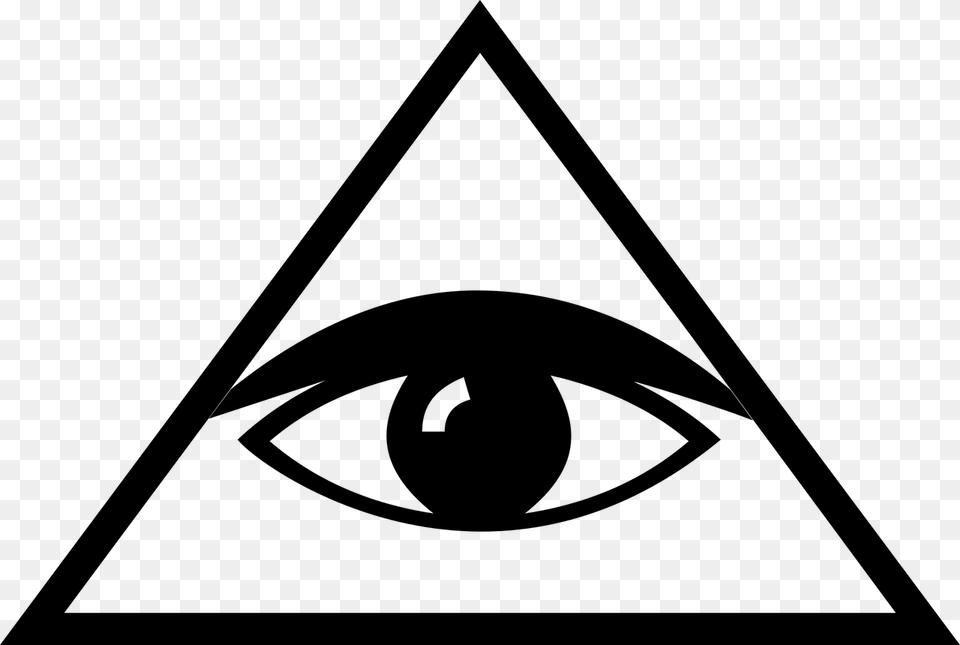 Illuminati Cliparts All Seeing Eye, Gray Free Png