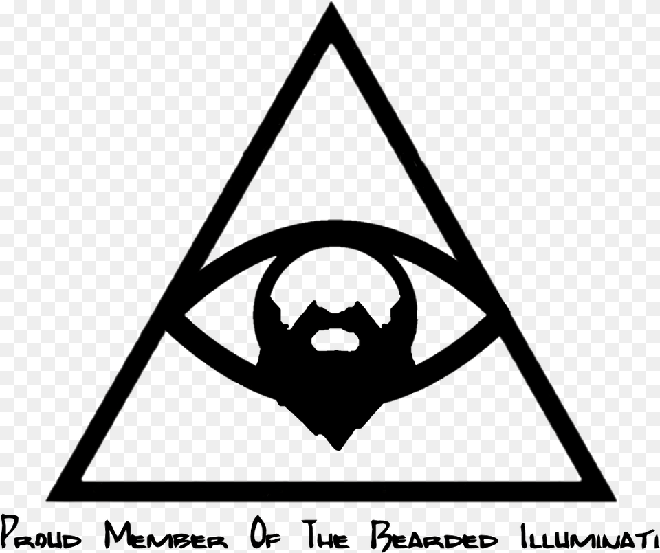 Illuminati Eye In Circle, Triangle Free Png