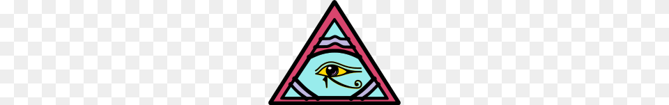 Illuminati Eye Of Horus Gift Idea, Triangle, Disk Free Png Download