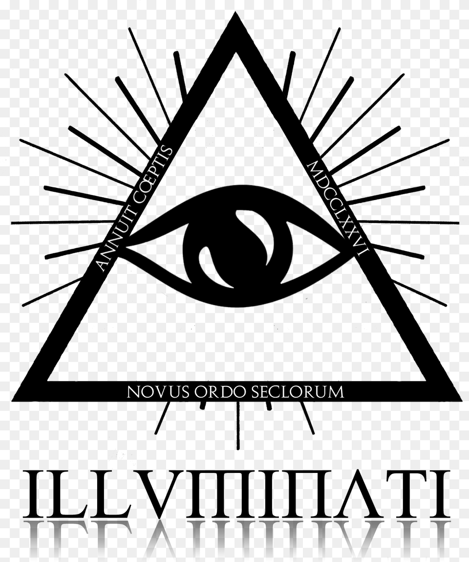 Illuminati Illuminati Ico, Triangle, Stencil Free Png Download