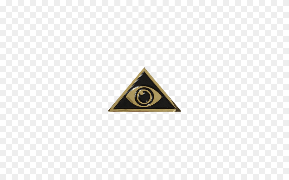 Illuminati Lapel Pin Bermuda Press, Triangle, Symbol, Road Sign, Sign Free Transparent Png