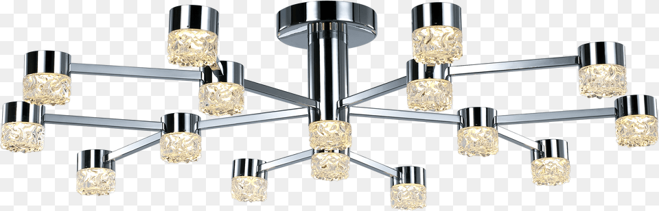 Illuminati Lighting Ripple Modern 16 Light Led Ceiling, Chandelier, Lamp, Appliance, Ceiling Fan Free Png Download