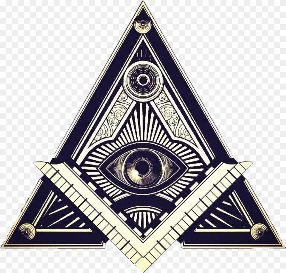 Illuminati New World Order Freemasonry Image Secret Society Illuminati, Triangle, Logo, Symbol Free Png