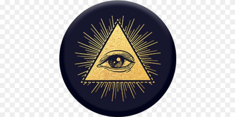 Illuminati Popsocket Illuminati, Triangle, Disk, Symbol, Badge Free Transparent Png