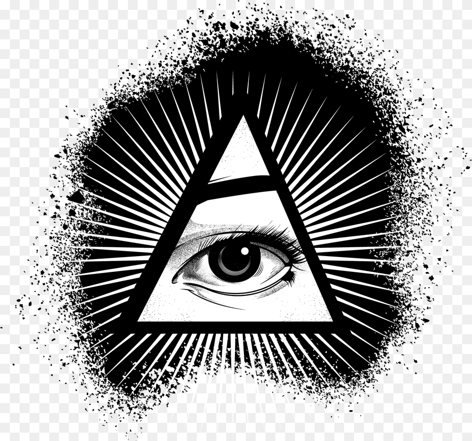 Illuminati Pyramid Allseeingeye Logo Illuminati, Triangle, Person, Art, Symbol Png Image