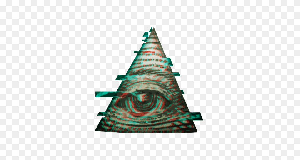 Illuminati Triangle Triangulo Freetoedit Glitch, Clothing, Hat, Adult, Bride Png Image