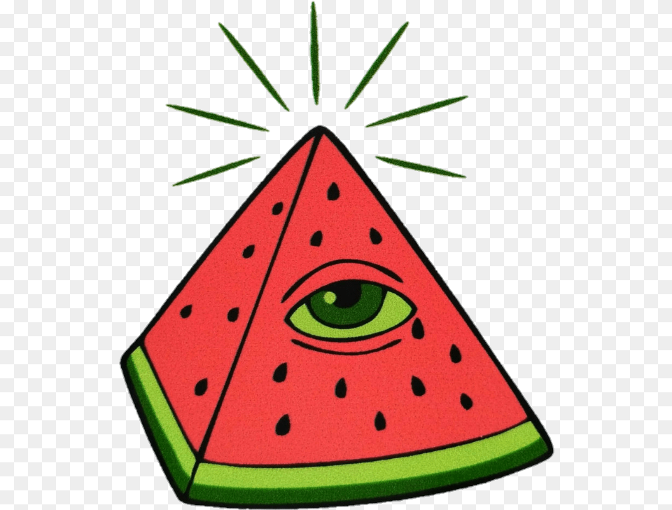 Illuminati Watermelon, Food, Fruit, Plant, Produce Free Png Download