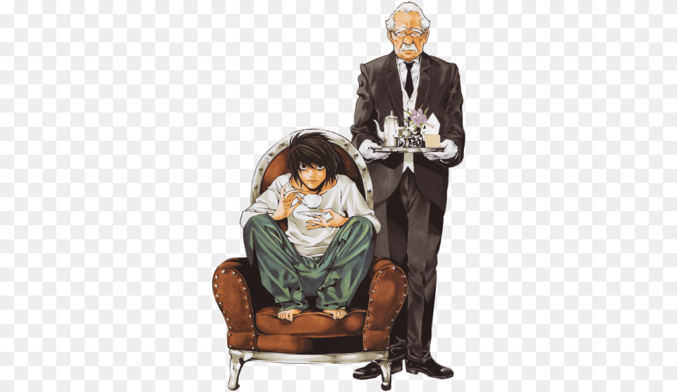 Illus Takeshi Obata In 2020 Death L Death Note Manga, Publication, Book, Comics, Person Free Transparent Png