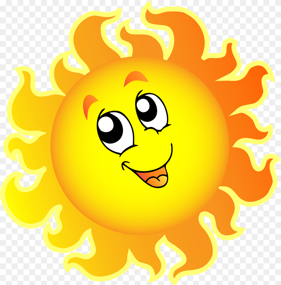 Illusion Clipart Kid Drawing Cartoon Sun And Clouds, Face, Head, Person, Outdoors Png Image