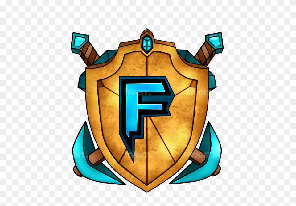 Illustrate A Minecraft Sever Logo Or Icon And Discord Vertical, Armor, Shield Png