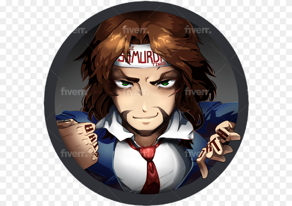 Illustrate An Anime Profile Picture Fictional Character, Book, Comics, Publication, Photography Free Png