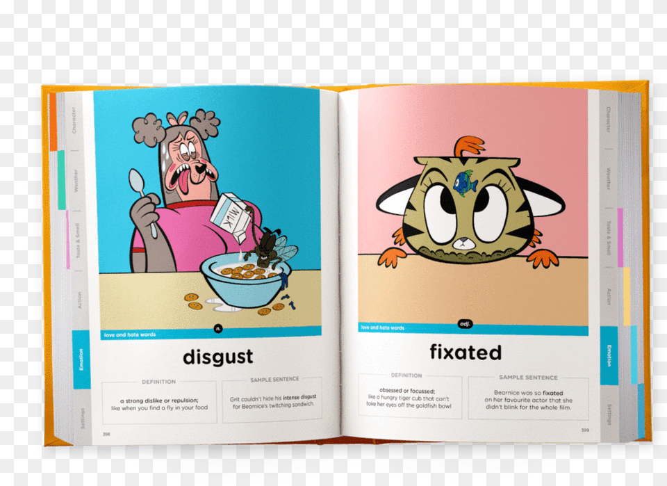 Illustrated Dictionary Cartoon, Book, Publication, Advertisement, Baby Free Png Download