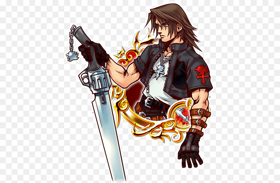 Illustrated Leon Final Fantasy Characters Belts, Book, Comics, Weapon, Sword Free Png