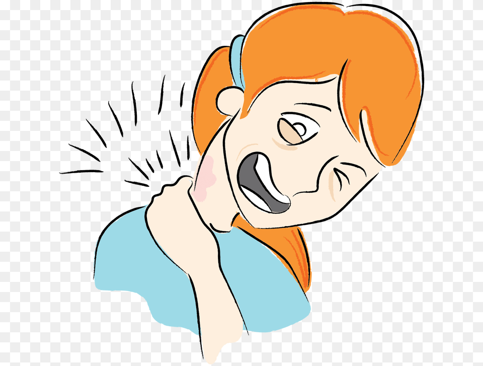 Illustrating This Pain In My Neck Pain In The Neck Clipart, Baby, Person, Face, Head Free Png