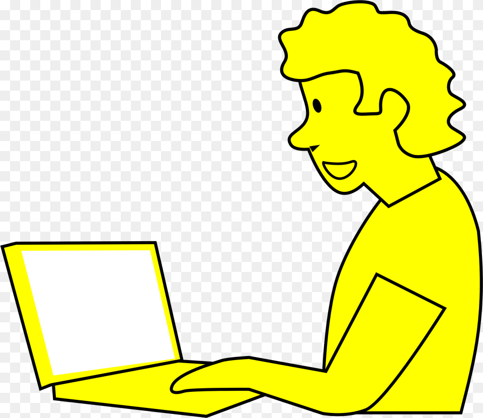 Illustration, Reading, Person, Computer, Electronics Png Image