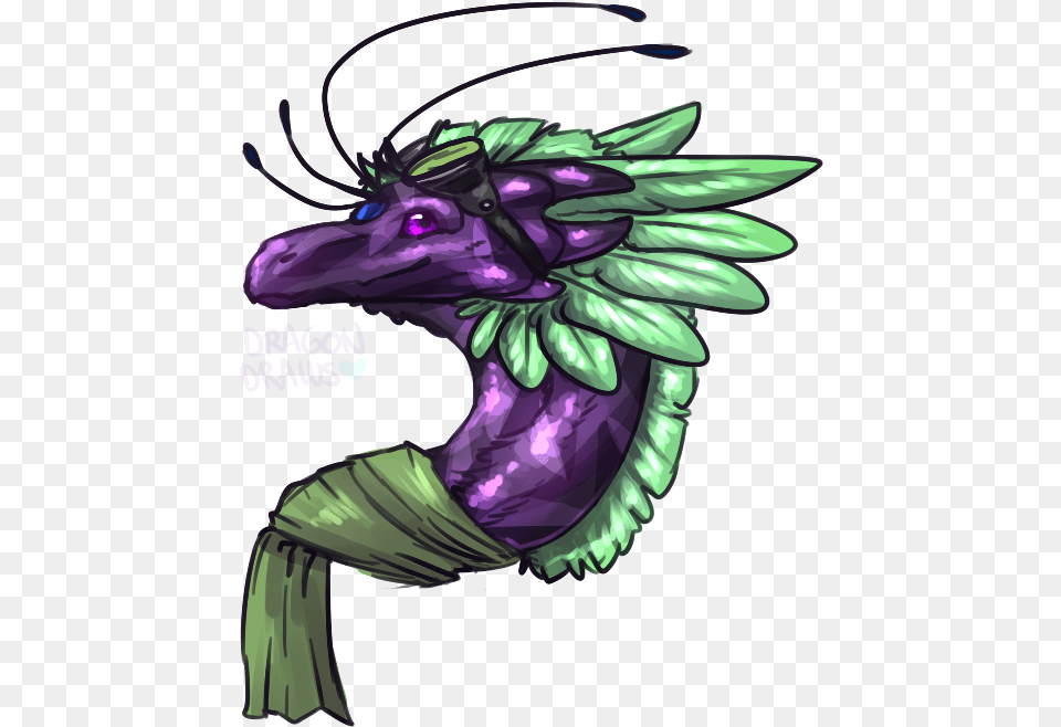 Illustration, Dragon, Purple, Adult, Female Png