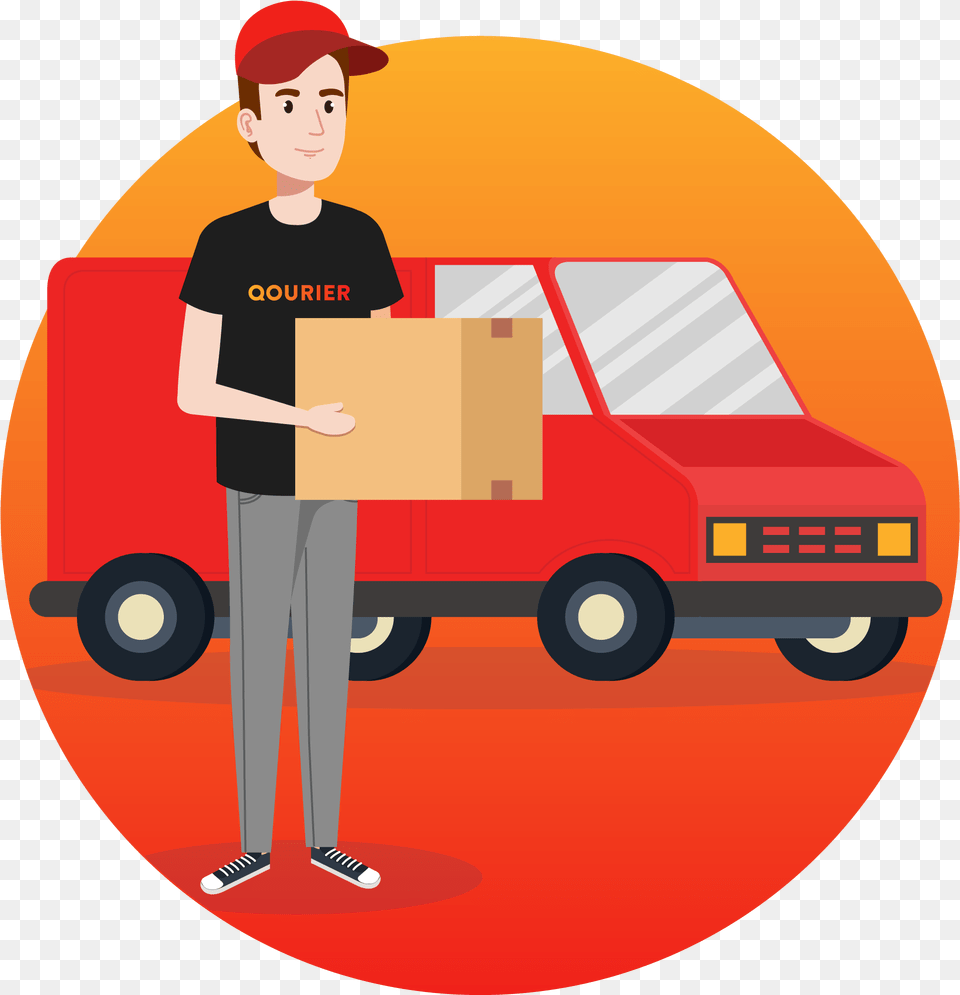 Illustration, Box, Package Delivery, Person, Photography Free Png Download