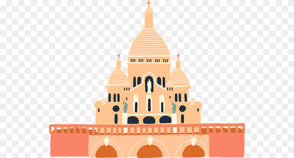 Illustration, Architecture, Building, Dome, Mosque Png