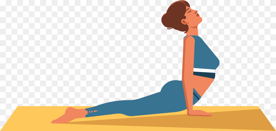 Illustration, Person, Stretch, Fitness, Pilates Png