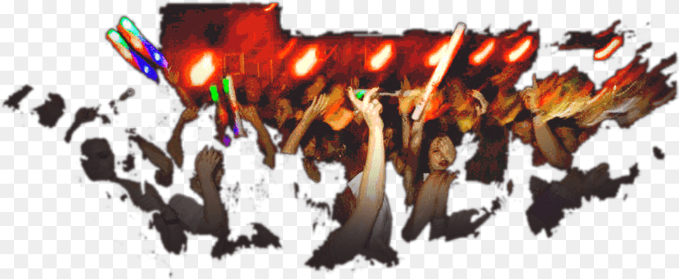 Illustration, Lighting, Club, Person, Crowd Free Transparent Png