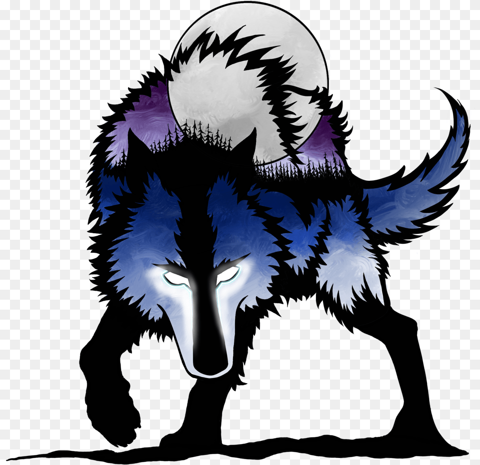 Illustration, Animal, Mammal, Wolf, Person Png