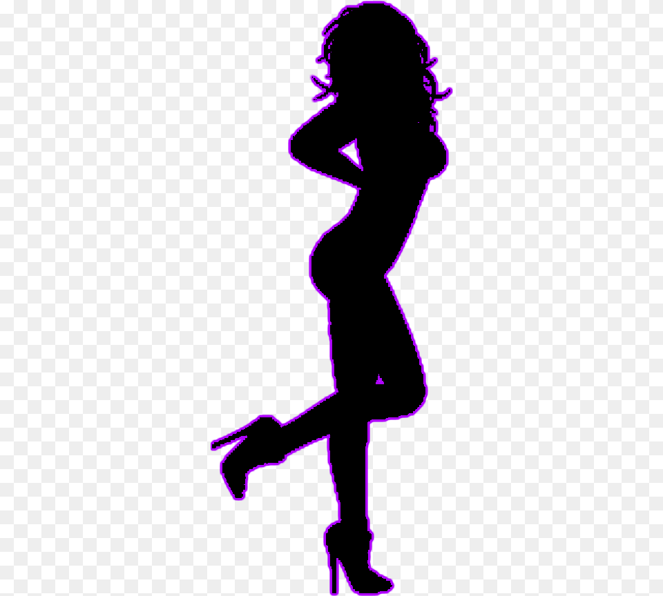 Illustration, Purple, Silhouette, Light, Adult Free Png