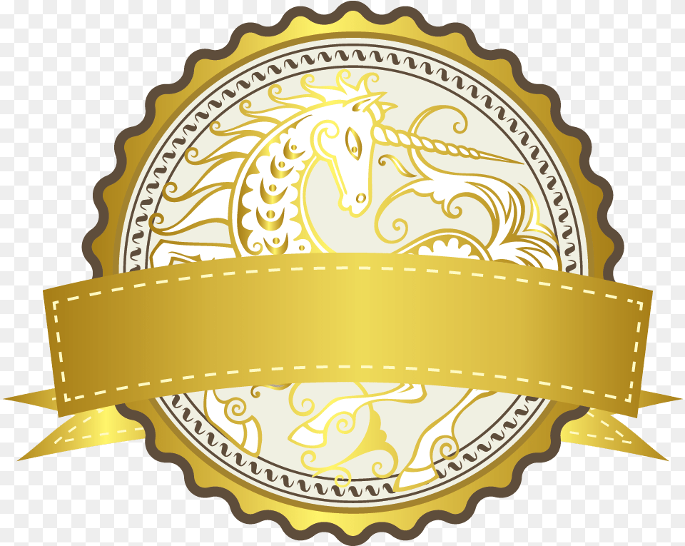 Illustration, Badge, Gold, Logo, Symbol Free Png Download