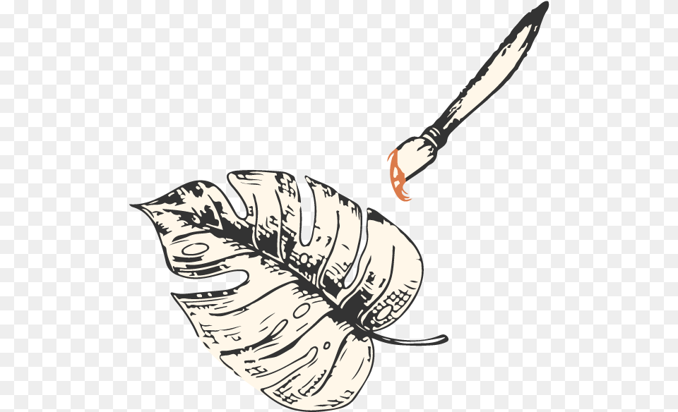 Illustration, Fork, Brush, Cutlery, Device Png Image
