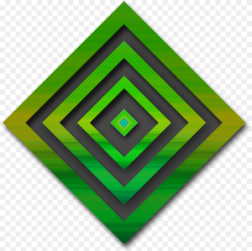Illustration, Triangle, Green Png Image