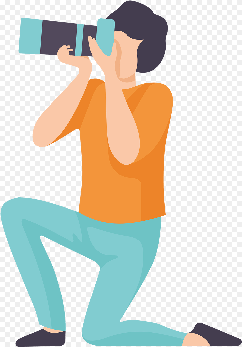 Illustration, Photography, Person, Kneeling Png